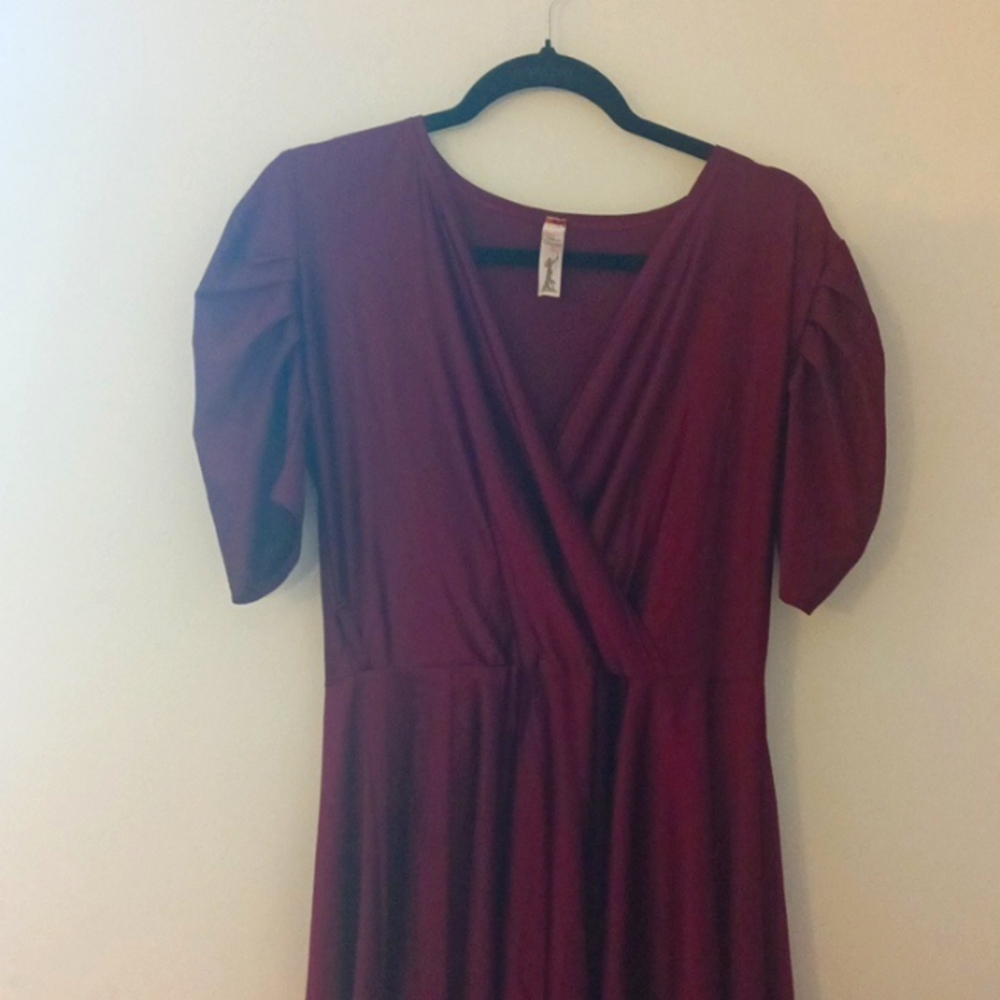 Burgundy dress